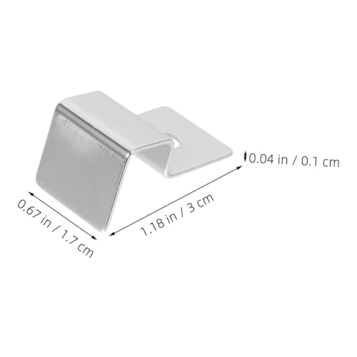 Levemolo 4pcs Stainless Steel Aquarium Lid Clips Heavy-Duty Fish Tank Glass Cover Supports Resistant Brackets for Secure Fish Tank Glass Lids for Aquariums