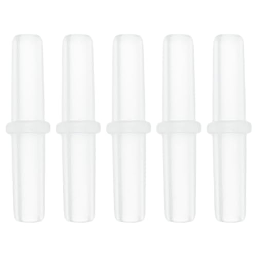 5 Pcs Plastic Hose Barb Fitting 13/64" Stright Barb Hose Connector Clear PP - size: 13/64"