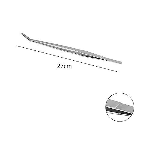 3 Pcs Stainless Steel Aquarium Tools Kit Extra Long Aquarium Tank Tweezers Scissors Aquatic Plant Tweezers for Fish Tank Plants