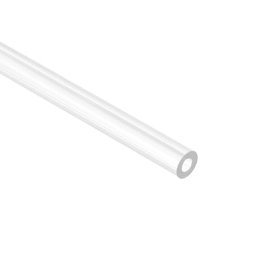 uxcell Rigid Round Clear Tubing 4mm(3/16") ID x 7mm(1/4") OD x 0.8Ft(250mm) Length Plastic Tube - size: 4mm x 7mm x 250mm