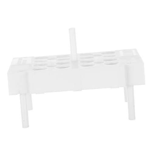 IMIKEYA Plastic Test Tube Rack Holder Stand for Lab Vials Chemistry Laboratory Supplies Detachable 15-Piece Set