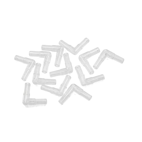 12pcs L Shape Airline Tubing Connector Aquarium Fish Tank Air Pump Accessories Auto Replacement Parts