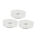 BESPORTBLE 3pcs Crystal Shrimp Feeding Bowl Durable Transparent Glass Shrimp Food Dish for Aquariums for Fish and Reptiles Enhances Tank Aesthetics