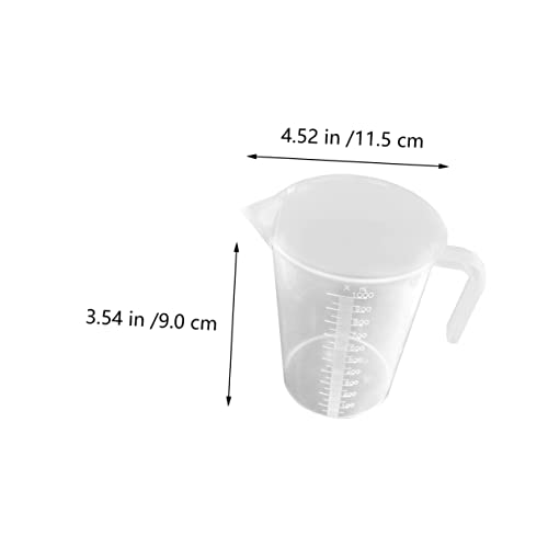 Mikinona Small Measuring Cup for Fish Food White Accurate Measurement Fish Tank Feeder Easy to Read