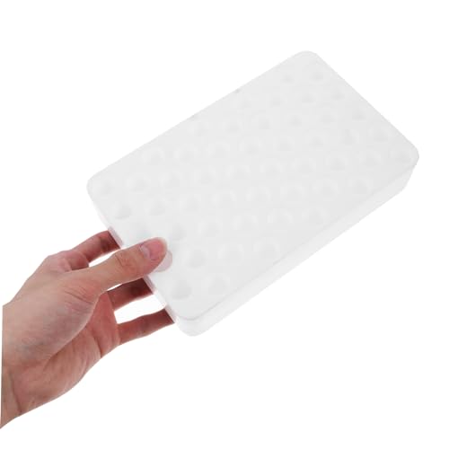 Cabilock 50holes Test Tube Rack Holder Laboratory Tube Stand Foam Base Storage Reusable Compact Design - color: Transparent