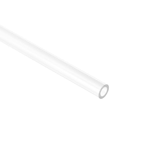 uxcell Rigid Round Clear Tubing 5mm(3/16") ID x 8mm(5/16") OD x 0.8Ft(250mm) Length Plastic Tube - size: 5mm x 8mm x 250mm