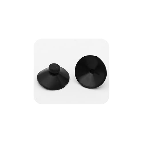 32PCS 20mm Dia Black Aquarium Suction Cup Clips, Soft Rubber Fish Tank Attachments for Pump Lines, Overhead Tube Organization and Aeration Setup - size: 32PCS 20mm