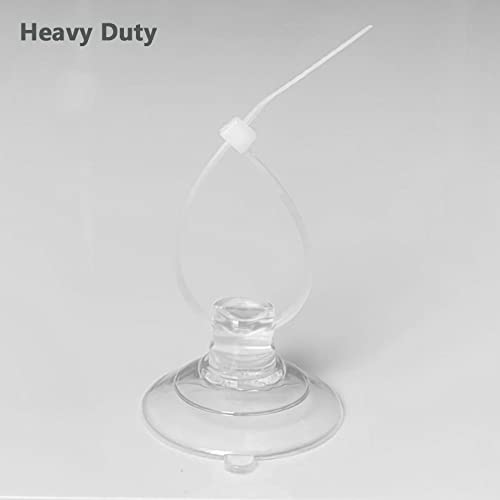 Aquarium Suction Cups, Heavy Duty Aquarium Suction Cups with Adjustable Cable Ties, Dia.1.2"/1.8" Optional (1.2")