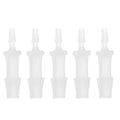 5 Pcs Aquarium Plastic Hose Barb Fitting 3/32" to 7/32" Hose ID Connectors Clear Plastic - size: 3/32"-7/32"