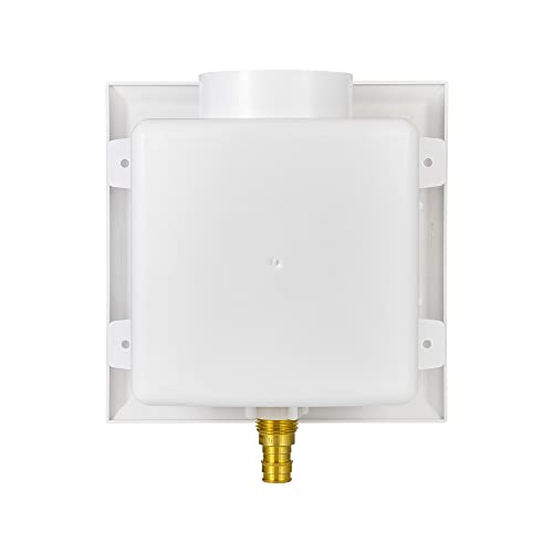 EFIELD Universal Ice Maker Box,1/2-Inch Pex-A Expansion Inlet Connection with Installed 1/4-Turn Ball Valve(Expansion Pex-A with Copper Arrestor),(IM019) - size: with Copper Arrestor, style: Pex Expansion