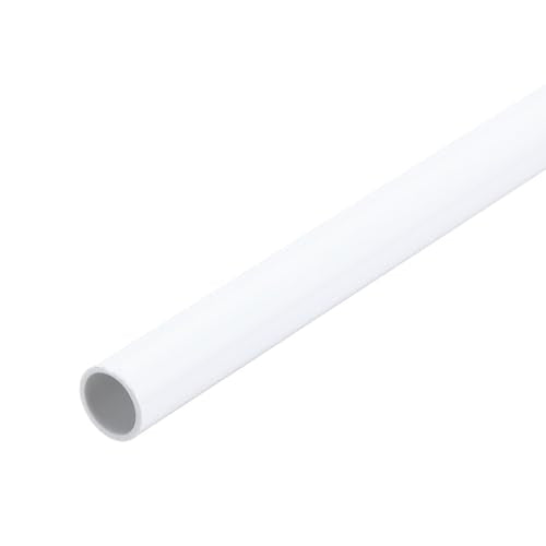 MECCANIXITY 2Pcs 0.43 Inch PVC Rigid Tube Round Pipe 9mm ID 11mm OD 12" High Impact for Water Pipe, Aquarium, Fish Tank, Greenhouse Garden, White - color: White, size: 9mm x 11mm