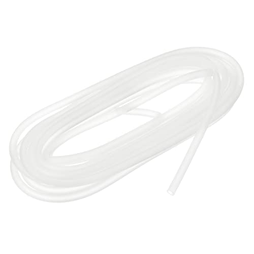 uxcell Aquarium Airline Tubing Hose 5/32" ID 15/64" OD 1Pcs 13.12 Ft Silicone Flexible Airline Tubing for Fish Tank, Terrariums, and Hydroponics, White - color: White