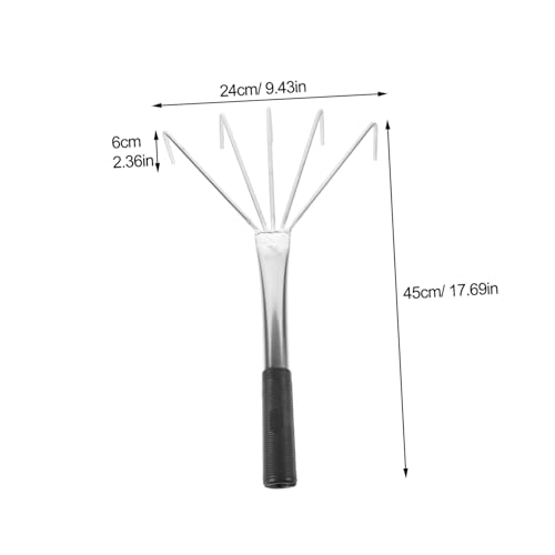 YARNOW Heavy Duty Ground Leveler Tile Tools Pro Stainless Steel Rake for Flat Dust