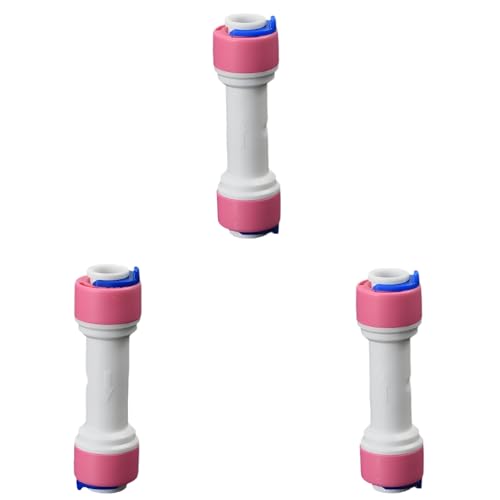 1/4" Push-Fit Check Valve, 3 Pcs | Quick-connect adapter check valve for RO reverse osmosis water filter systems, beverage dispensers & water purifiers. - size: 1/4" Check Valve