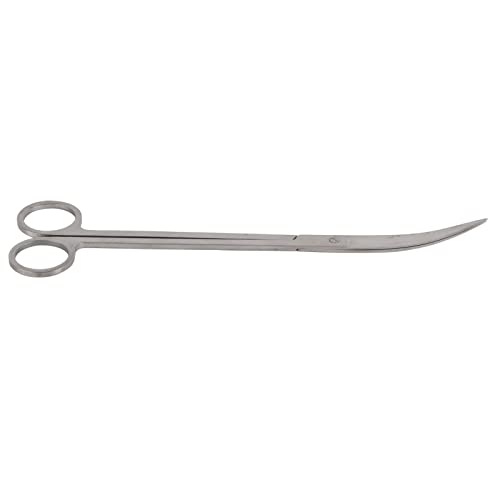 Gavigain Stainless Steel Aquarium Scissors, Curved and Straight Designs, Ergonomic Handle, Sharp Blades, for Aquascaping Hobbyists and Professionals (Bend 25cm)