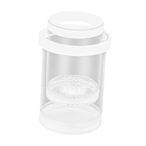 Fish Breeding Box Aquarium Floating Breeder Incubator Holder Isolation Container with Hole Lid Easy Setup Clear pp Material Suitable for Guppy Betta, White - color: white