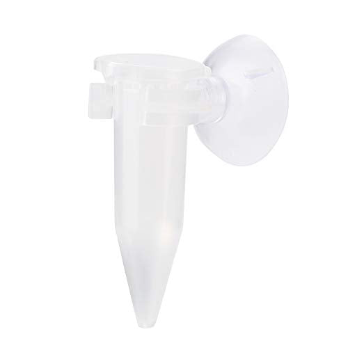 Transparent Aquarium Feeding Tube for Shrimp Larvae – 6cm Fish Feeder with Suction Cup