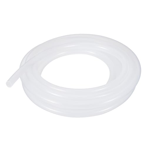 METALLIXITY Silicon Tubing(1/2" ID x 9/16" OD x 6.6Ft), Pure Silicone Hoses High Temp - for Printer, Hot Water Dispenser, Engine, Brewing, Fish Tank Air Pump, Pump Transfer, Clear - size: 6.6 Feet, style: 1/2" IDx9/16" OD