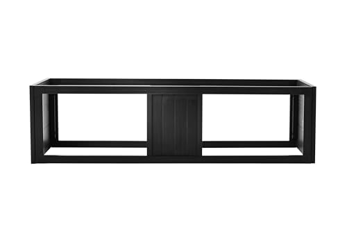 New Age Pet ECOFLEX Two Large Reptile Enclosures with Matching Stacker Combo Set in Black - color: Black, size: Large