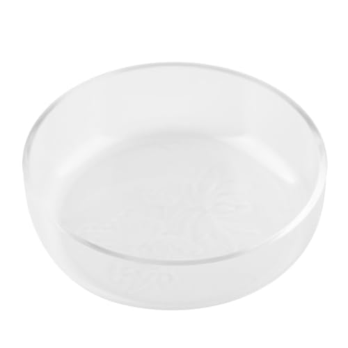 Acrylic Shrimp Feeding Dish – Flower Design Aquarium Food Bowl for Small Reptiles, Easy Clean Fish Tank Feeder Tray