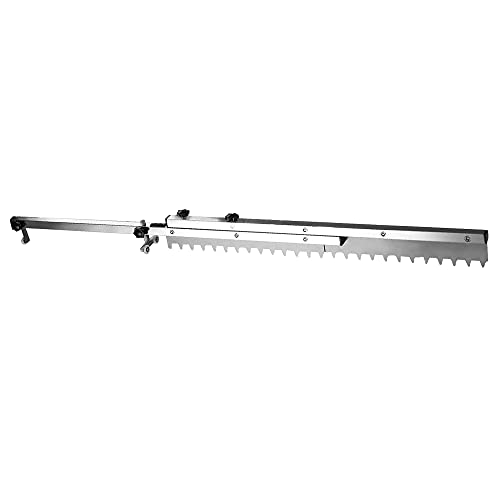Silver Tile Flat Ash Tool, Stainless Steel Brick and Tile Tiler Retractable Ceramic Tiles Leveling Paving Tool for Laying Floor Tiles of Different Sizes