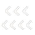 Quickun 3/16" Hose Barb 90 Degree Elbow L Fitting, Plastic 2 Way Equal Barbed Joint Splicer Mender Union Adapter Hose Fitting (Pack of 7) - size: 3/16" (7Pcs)
