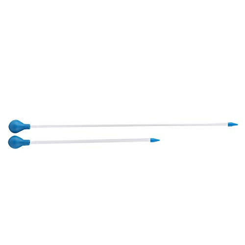 2Pcs Coral Feeder, 40cm 60cm Long Acrylic Fish Feeding Tool for Aquarium Coral Anemones Brine Shrimp, Arylic Tube Body Safety Use, 1 Year, 30 Days Money Back, Long