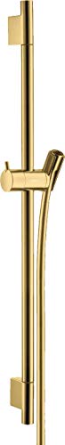 Hansgrohe 28632990 Unica Brausestange S Puro 65 cm mit Brauseschlauch Optic Shower Rod, Polished Gold Look - color: Polished Gold Look.