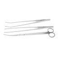 Yardwe 1set Stainless Steel Aquascaping Tools Set Fish Tank Scissors Tweezers Spatula Fishtank Decor Accessories