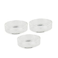 Kisangel 3pcs Round Glass Shrimp Feeding Dish Crystal Shrimp Food Basin for Aquarium Durable Feeder Bowl for Fish and Reptiles Tank Ornament and Supplies - size: Size 1