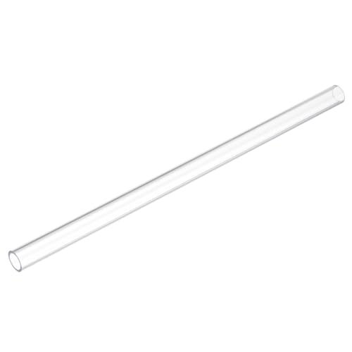 uxcell Clear Rigid Tubing 12mm(1/2") ID x 16mm(5/8") OD x 1Ft(305mm) Length Round Plastic Polycarbonate Tube - size: 12mmx16mm