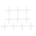Plastic Hose Barb Fitting 1/8" OD Barb Cross 4 Way Pipe Connector Clear 10 Pcs - size: 1/8"OD