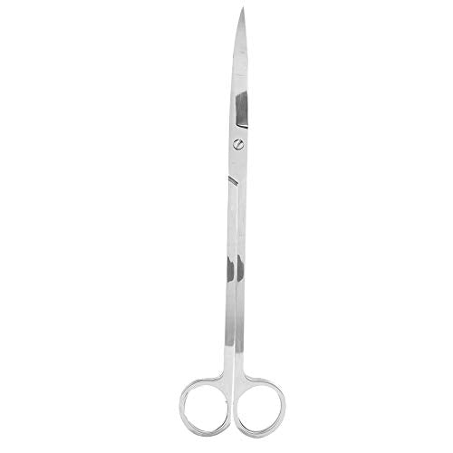 Semme Stainless Steel Plant Scissors for Aquarium Fish Ergonomic and Effortless Trimming Tool (wave cut) - size: wave cut