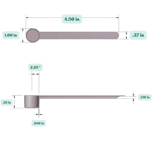 1 Teaspoon (1/3 Tablespoon | 5 mL) Long Handle Plastic Measuring Spoon for Coffee, Protein Powder, Pet Food, Spices, Grains, Dry Goods – Food-Grade BPA-Free (Pack of 10) - size: 5 mL | 1 Teaspoon