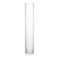WGVI Quality Thick Weighted Tall Clear Cylinder Glass Vases, 4" W x 24" H, Flower Arrangement Floating Candle Holders Wedding Centerpieces Event Floral Container Tabletop Display Décor, 1 Piece - size: 4"x24"H