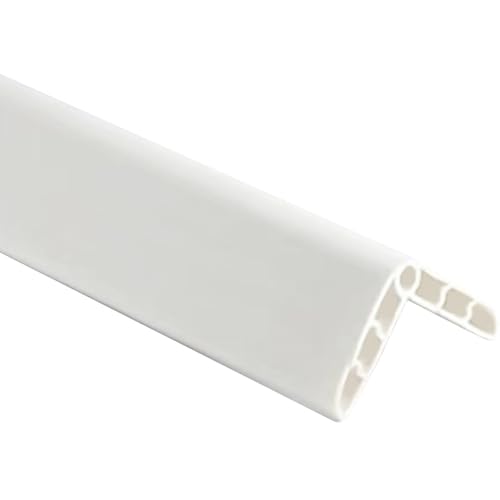 Colorful Rubber Wall Corner Guard Edge Protector,Anti-Collision Strip, Self-Adhesive Wall Guards, Safety Edge & Corner Guards, Length 3.28 ft,White - color: White
