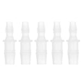5 Pcs Aquarium Plastic Hose Barb Fitting 1/4" to 3/8" Hose ID Connectors Clear Plastic - size: 1/4"-3/8"