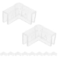 Toddmomy 10pcs 90-Degree L-Shaped Silicone Fish Tank Corner Protectors, 5mm Aquarium Edge Guards, Bumpers for Furniture and Safety, Replacement Corner Guards for Home Use