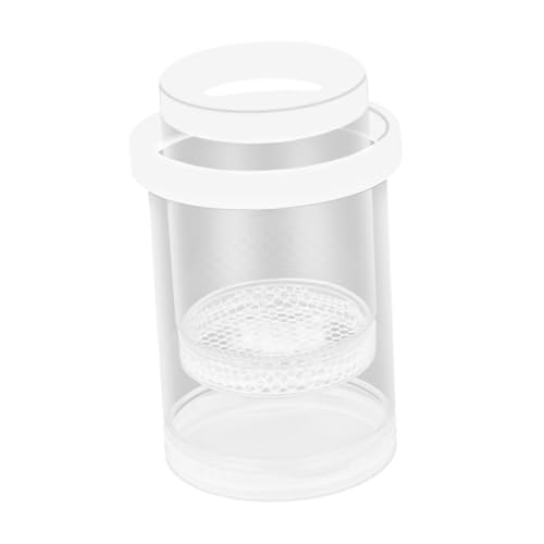 Fish Breeding Box Aquarium Floating Breeder Incubator Holder Isolation Container with Hole Lid Easy Setup Clear pp Material Suitable for Guppy Betta, White - color: white
