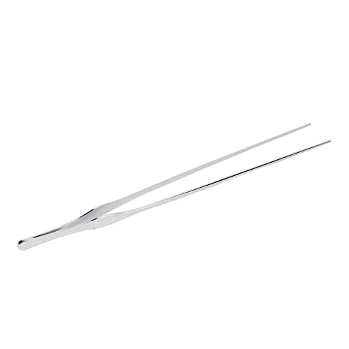 Aquarium Tweezers, Reptile Feeding Tweezers Easy To Clean Stainless Steel for Aquarium Plant (Straight Tweezers)
