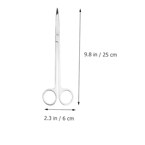 Happyyami Mirror Cutting Scissors Aquascaping Tools Kit for Aquarium Maintenance Stainless Steel Plant Scissors Tongs