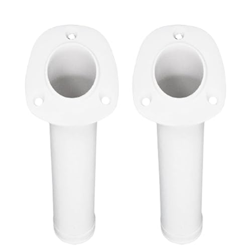MARINE CITY Flush Mount Fishing Rod Holder 30 Degree Polypropylene, Durable, Lightweight, Easy Access for Fishing, Fits 2" Hole, Ideal for Kayaks, Boats and Yachts
