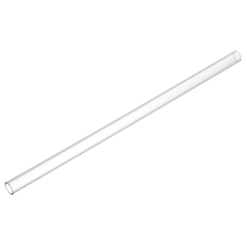 uxcell Clear Rigid Tubing 10mm(0.39") ID x 14mm(0.55") OD x 1Ft Length Round Plastic Polycarbonate Tube - size: 10mmx14mm