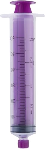 60cc Enteral Feeding Syringes by Global Medical Products - ENFit & ISO 80369-3 Certified, BPA/DEHP/Latex-Free, Transparent Barrel (60CC, QTY 30)