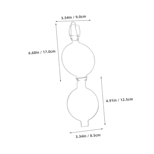 ABOOFAN 2pcs 93mm Stainless Steel Jar Lid Wire Clamps with Spring Buckle, Food-grade Glass Canister Sealing Clips for Kitchen Storage and Canning Supplies