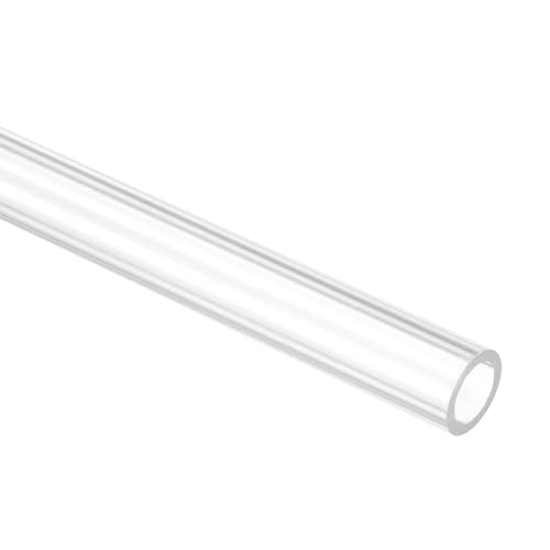 uxcell Rigid Round Clear Tubing 5mm(3/16") ID x 7mm(1/4") OD x 0.5Ft(150mm) Length Plastic Tube - size: 5mm x 7mm x 150mm