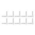 10Pcs 90 Degree Elbow Fitting, Plastic Barbed Hose Adapter for 4mm Tubing, L Shape Connector for Boat, Aquarium, Automotive, DIY Plumbing, Irrigation Systems - size: 4mm