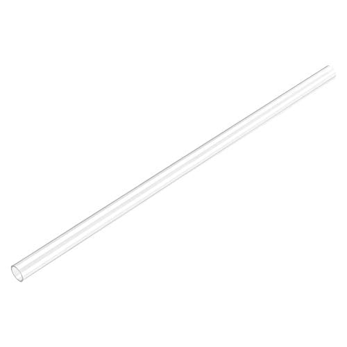 uxcell Clear Rigid Tubing 8mm(5/16'') ID x 10mm(25/64'') OD x 1Ft Length Round Plastic Polycarbonate Tube - size: 8mmx10mm