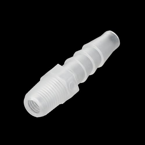 PATIKIL 1/4" Barb x 1/8" G Male Connector, 5 Pcs Plastic Hose Barb Fitting Industrial Hose Barb to Pipe Fitting Connect for Water Liquid Air Fuel - size: 1/4" x 1/8"