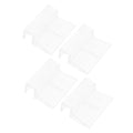 Happyyami 4pcs Sturdy Acrylic Aquarium Cover Holders Fish Tank Lid Support Bracket for Heat Preservation Aquatic Environments